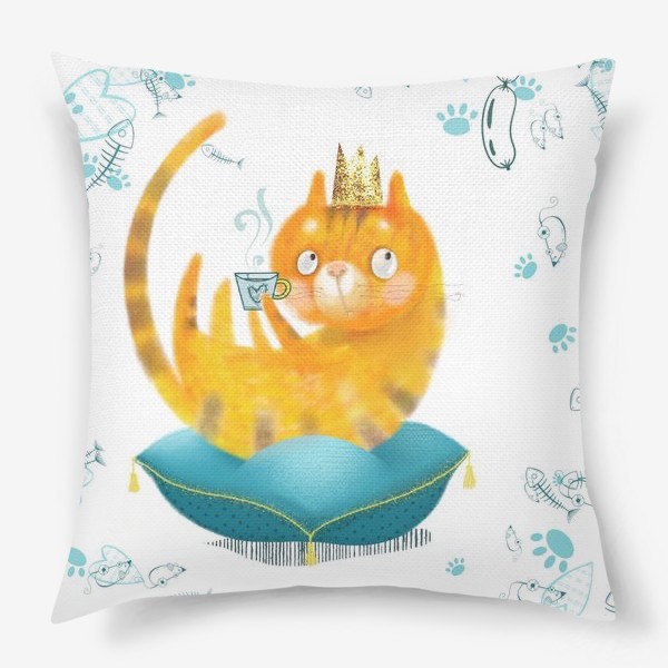 Подушка «Король рыжих котов»
