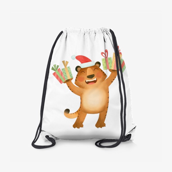 Рюкзак «Тигр с подарками. Символ 2022 нового года »
