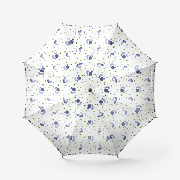 Зонт «Синие котики»