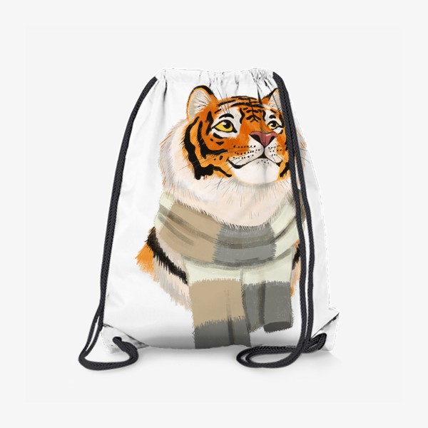 Рюкзак «Умный тигр в кашемировом шарфе»