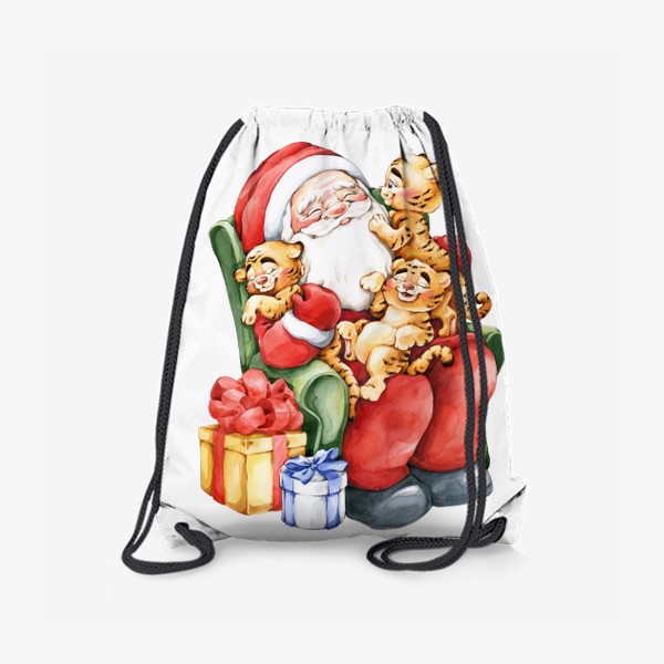 Рюкзак «Дед Мороз и тигрята»