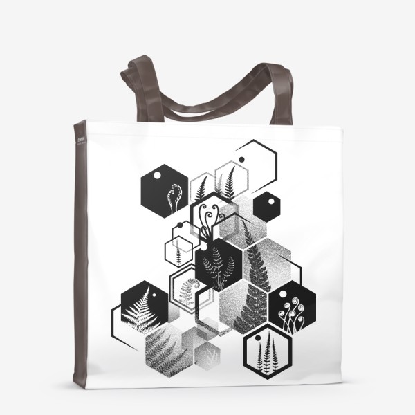 Сумка-шоппер «Hexagon Ferns»