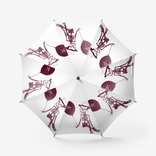 Зонт «Влюблённый скелетированный»