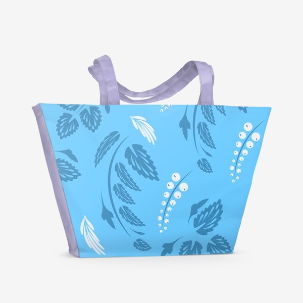Пляжная сумка &laquo;Folk flowers pattern Floral surface design Seamless pattern&raquo;