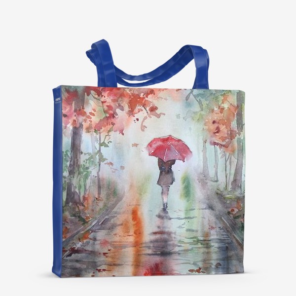 Сумка-шоппер «Прогулка под дождем»