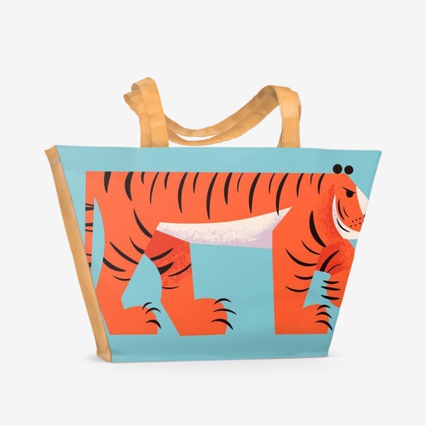 Пляжная сумка «Строгий  Тигр»