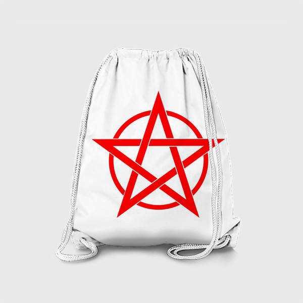Рюкзак «Магический красный пентакль »