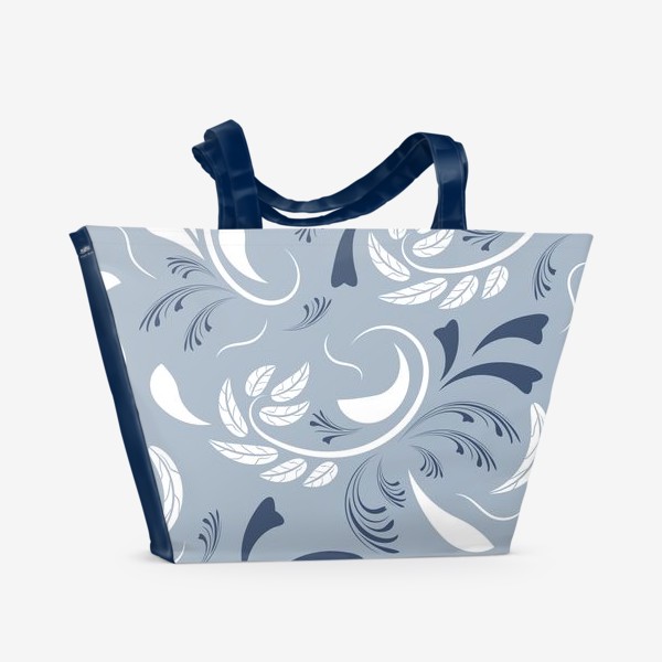 Пляжная сумка &laquo;Folk flowers pattern Floral surface design Seamless pattern&raquo;