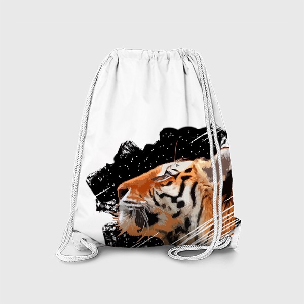 Рюкзак «Тигр на черном фоне. Новый год 2022»