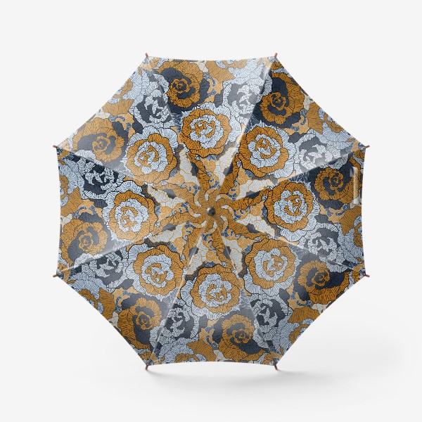 Зонт «Капуста декоративная, Брассика, паттерн»