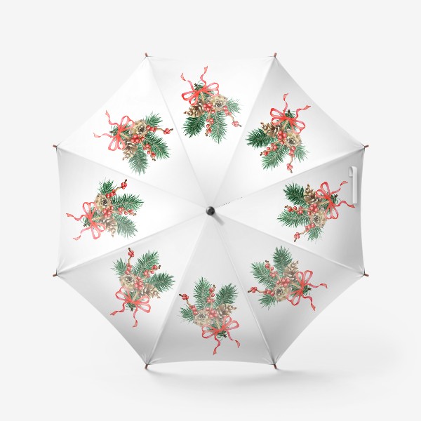 Зонт «Новогодний букетик»