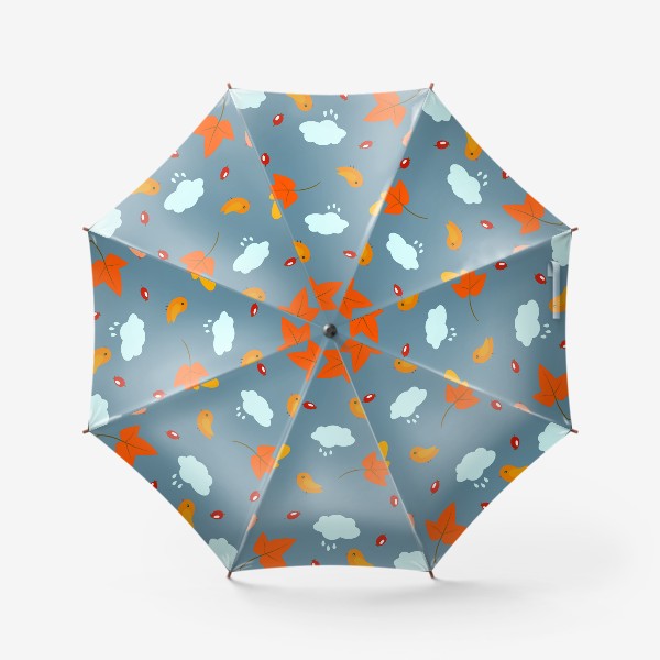 Зонт «птички и тучки»