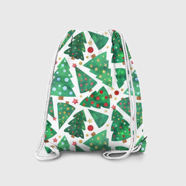 Рюкзак «Новогодний паттерн с елками »