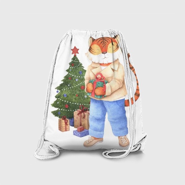 Рюкзак «Тигр с подарком»