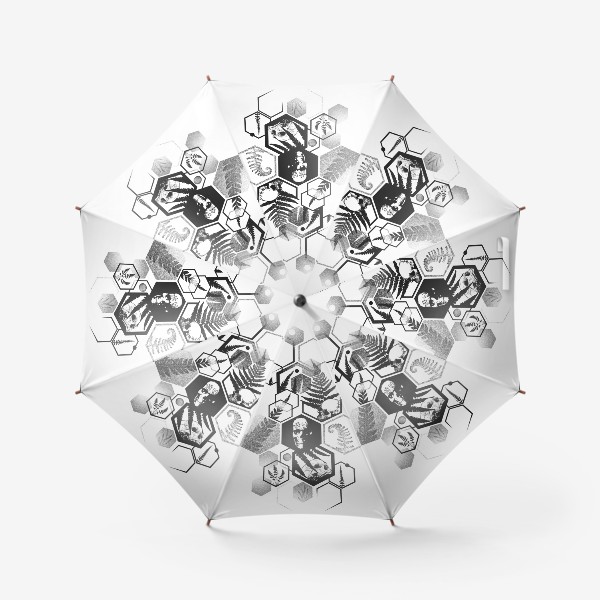 Зонт «Hexagon Ferns Tattoo»