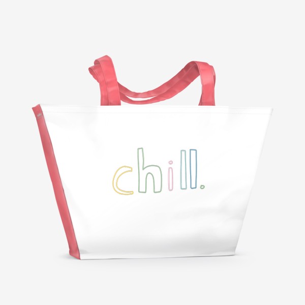 Пляжная сумка «chill / расслабься»