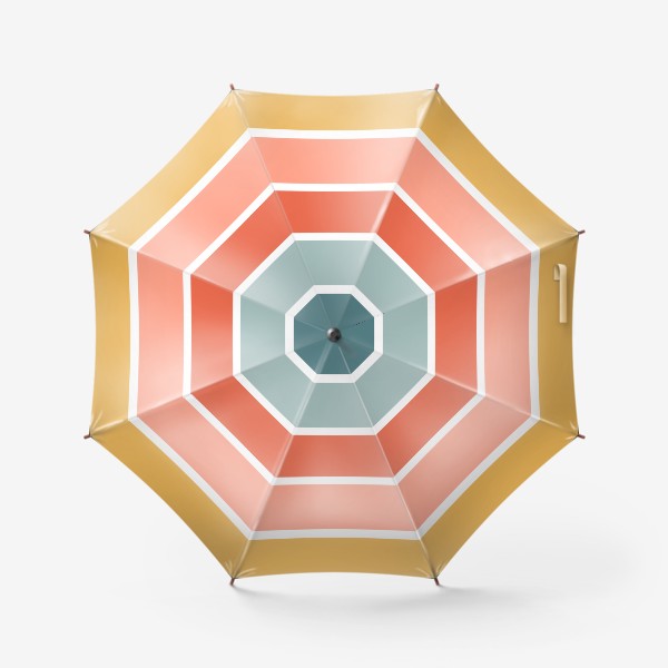 Зонт «Пастельные тона - простой принт с полосками »