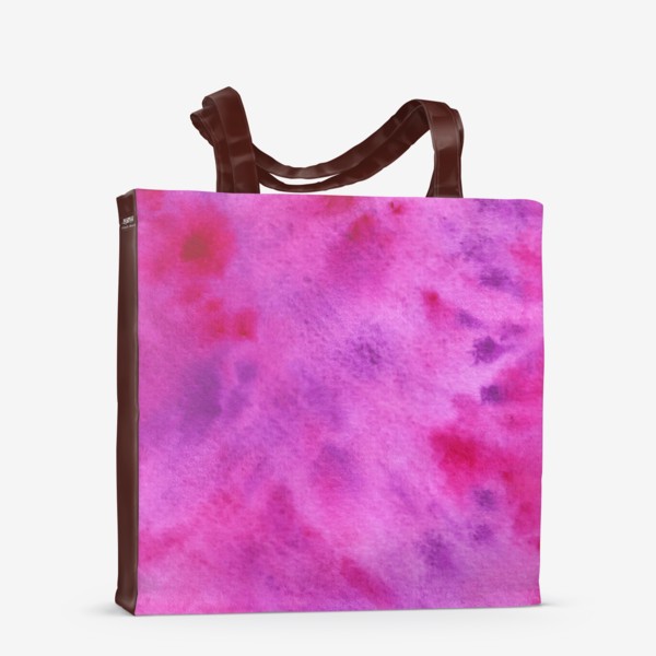 Сумка-шоппер «Абстракция, акварель, пурпур.»