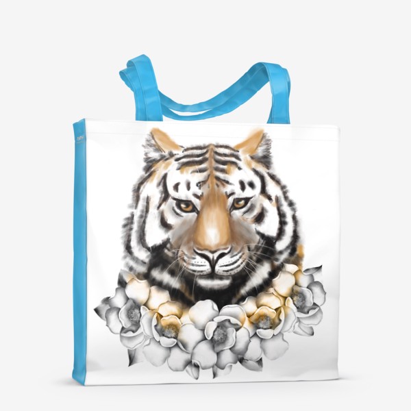 Сумка-шоппер «Тигр в магнолиях»