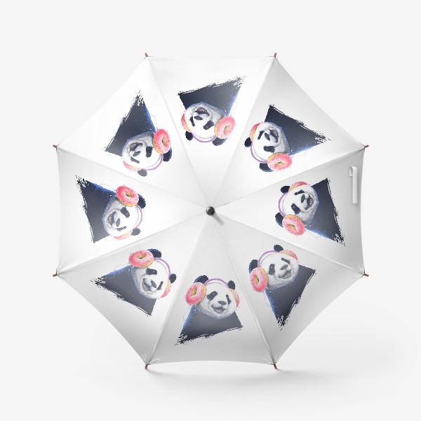 Зонт «Panda in headphones»