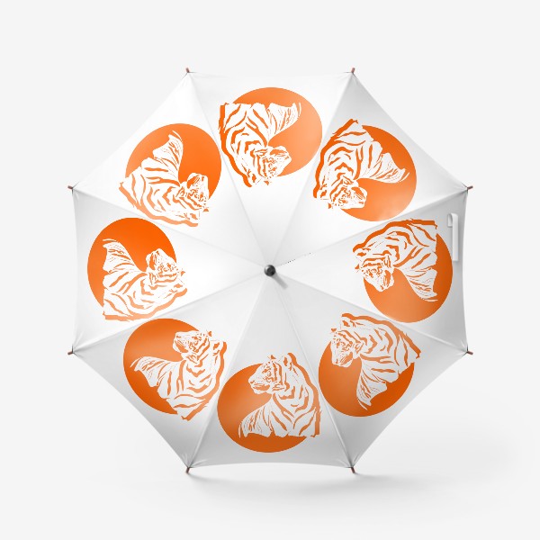 Зонт «Оранжевый тигр»