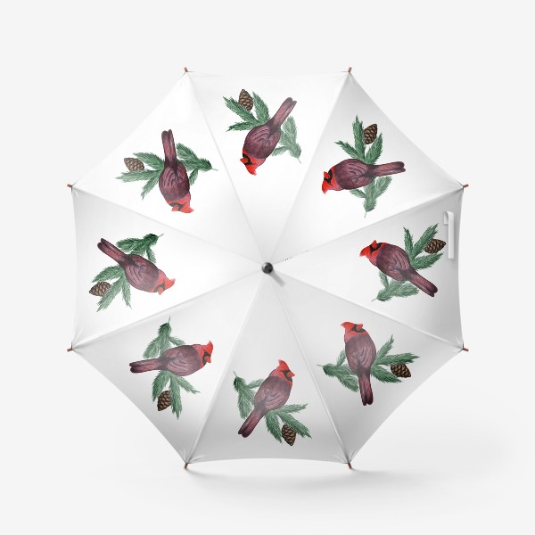 Зонт «Красный кардинал »