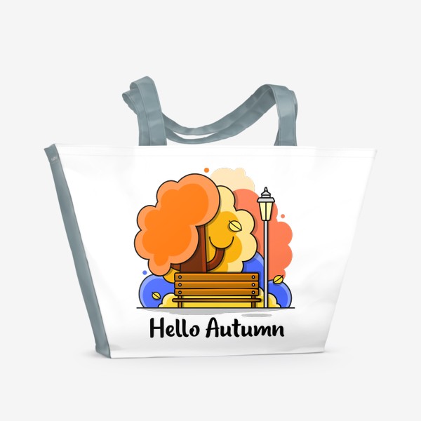 Пляжная сумка «Привет Осень»