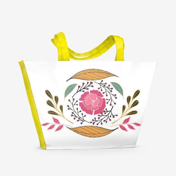 Пляжная сумка «Flower wreath. Цветочный венок.»