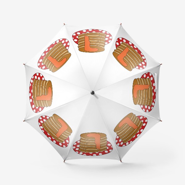 Зонт «Блины с кленовым сиропом на тарелке»