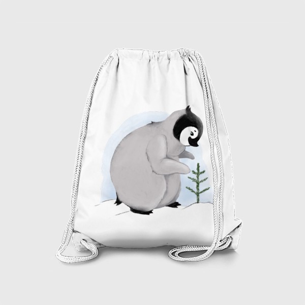 Рюкзак «Пингвин и ёлка »