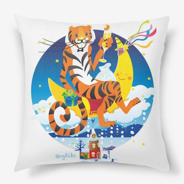 Подушка «Новогодний тигр»