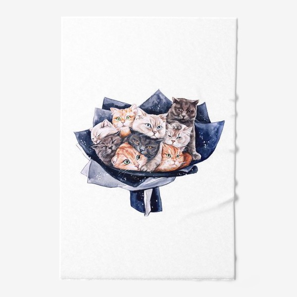 Полотенце «букет котов»