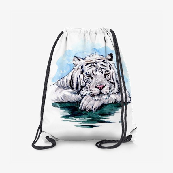 Рюкзак «спящий белый тигр»