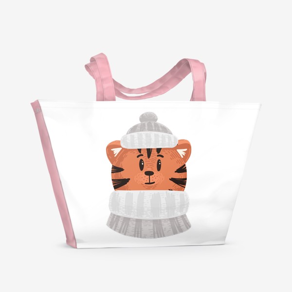 Пляжная сумка «Тигр в шапке»