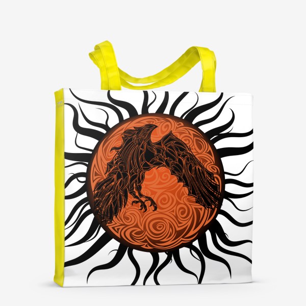 Сумка-шоппер «Ворон, солнце и тентакли»