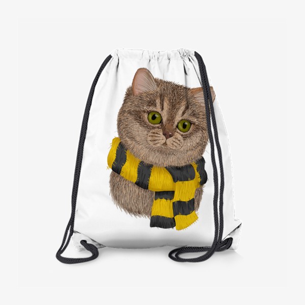 Рюкзак «Котики Хогвартса. Пуффендуй.»