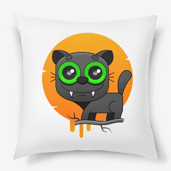 Подушка «Черный котик »