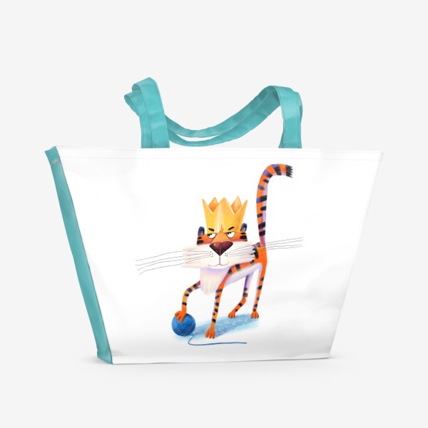 Пляжная сумка «Тигр- символ 2022»
