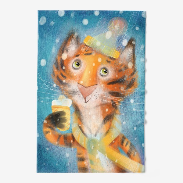Полотенце «Тигр с мороженым»