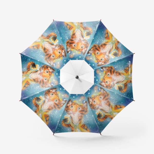 Зонт «Тигр с мороженым»