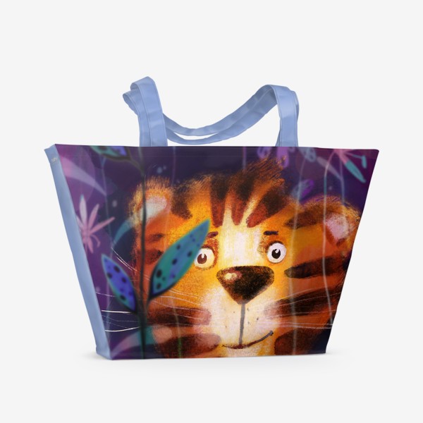 Пляжная сумка «Тигр в джунглях»