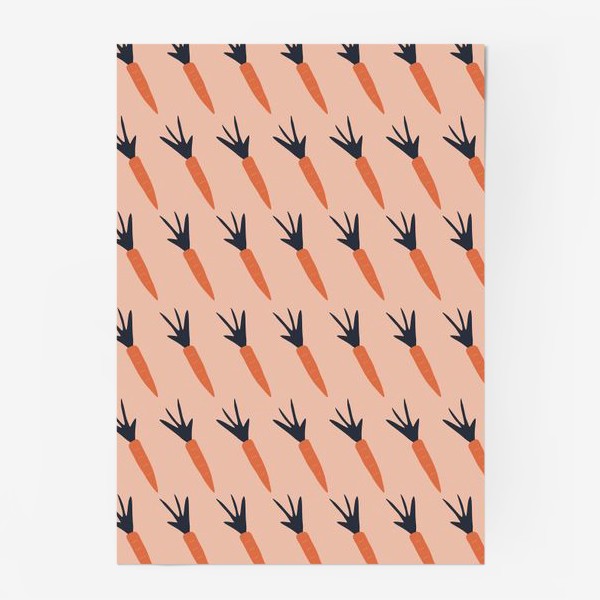 Постер «Абстрактная морковка паттерн»