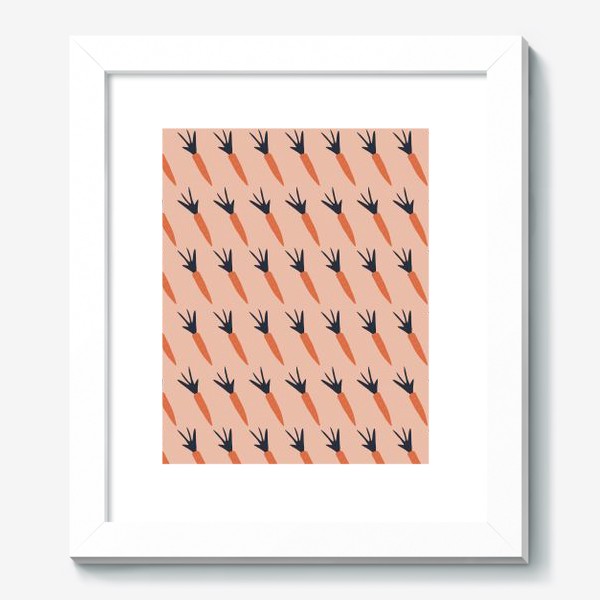 Картина «Абстрактная морковка паттерн»