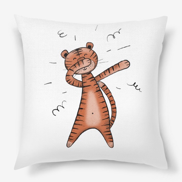 Подушка «Тигр в танце»