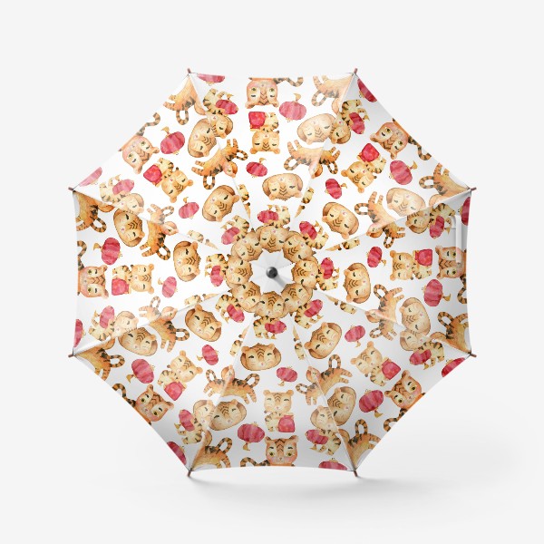 Зонт «Тигровый год. Китайский паттерн»
