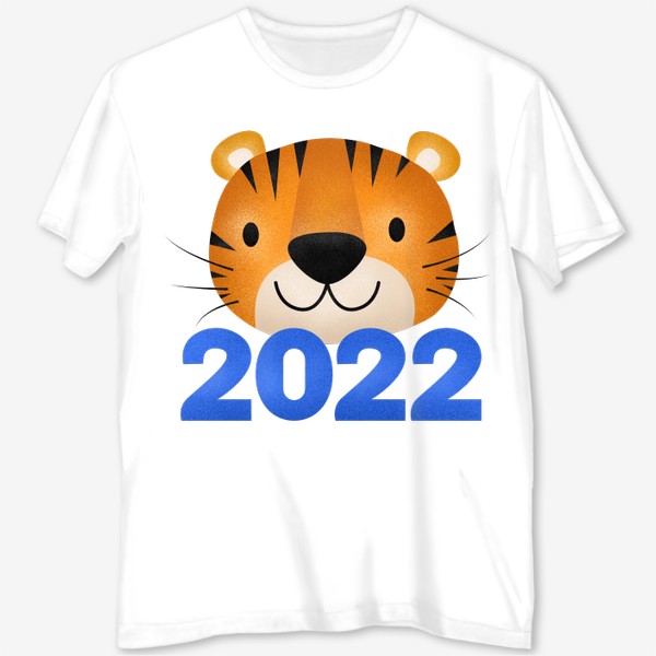 Футболка с полной запечаткой «Милый тигр. 2022 год. Год тигра»