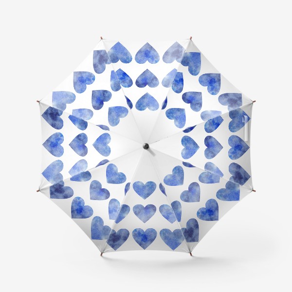 Зонт «Сердце. Сердечко. Синий»