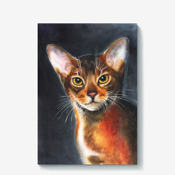 Холст &laquo;Watercolor Oriental Cat&raquo;