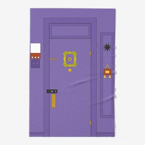 Полотенце «Дверь фиолетовая»