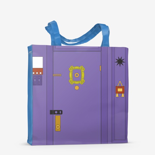 Сумка-шоппер «Дверь фиолетовая»